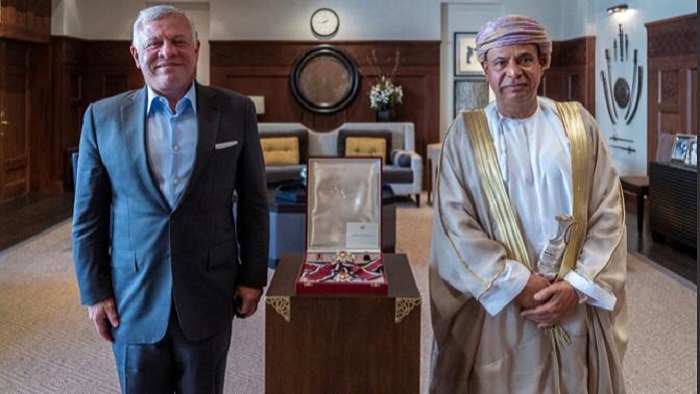 Jordanian King receives Oman's Ambassador