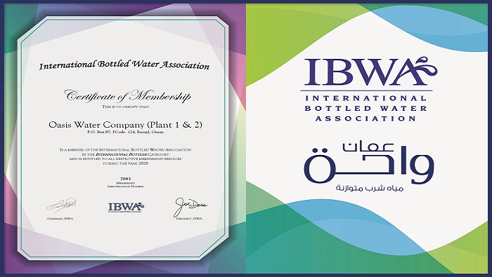 Oman Oasis receives prestigious IBWA membership certificate