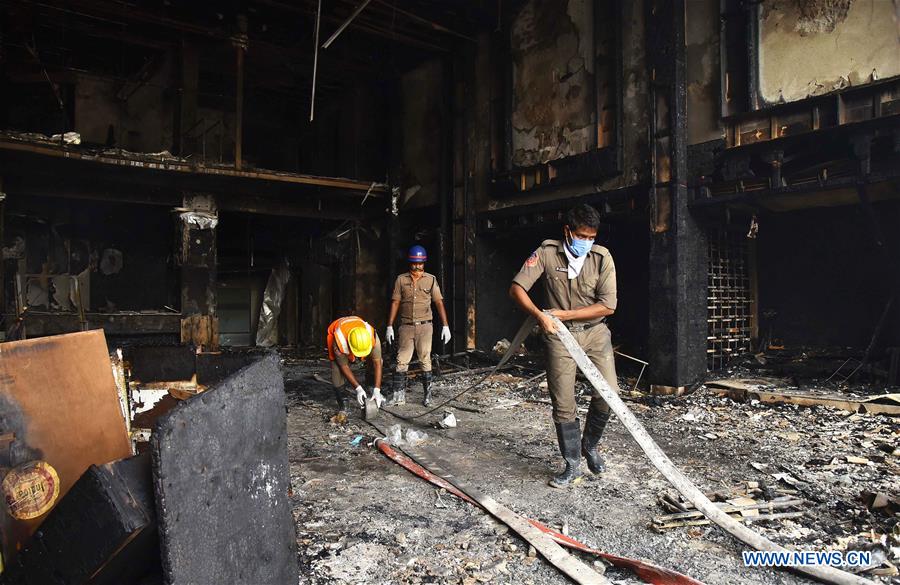 Fire at COVID-19 facility kills 7 in south India