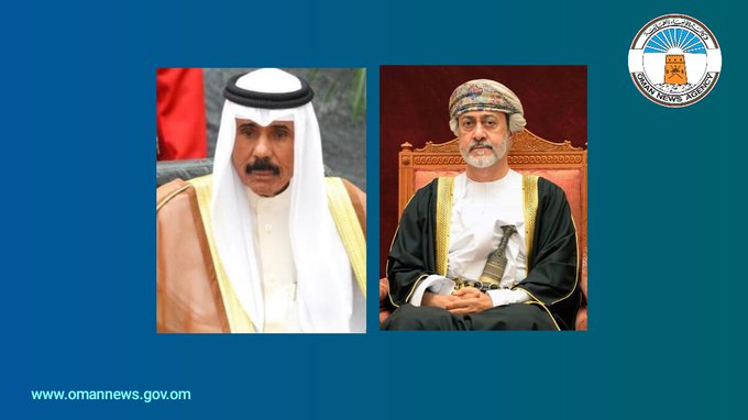 جلالة السلطان هيثم بن طارق يهنئ أمير الكويت
