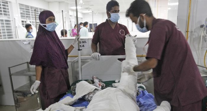 Dozens injured in explosion at mosque in Bangladesh