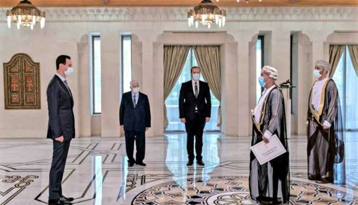 الرئيس السوري يتسلم أوراق اعتماد سفير السلطنة