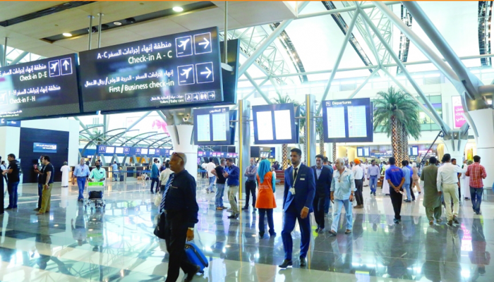 68.5 % انخفاضا بعدد المسافرين عبر مطارات السلطنة حتى نهاية أغسطس