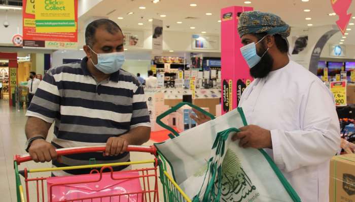 Awareness drive on plastic bags at several shops in Oman