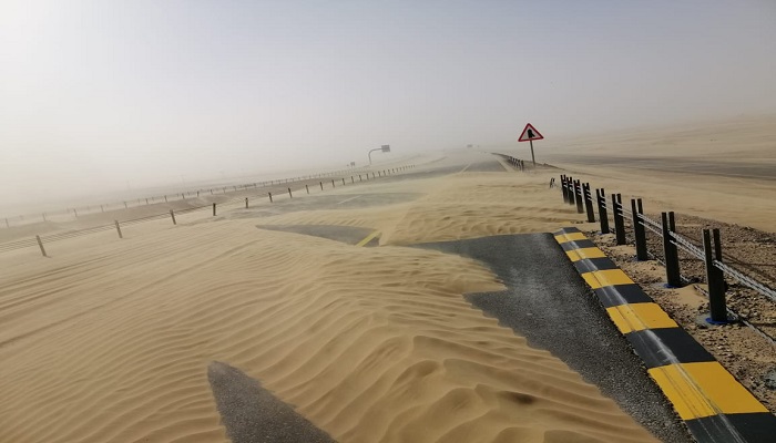 Adam-Haima road affected by sand dunes