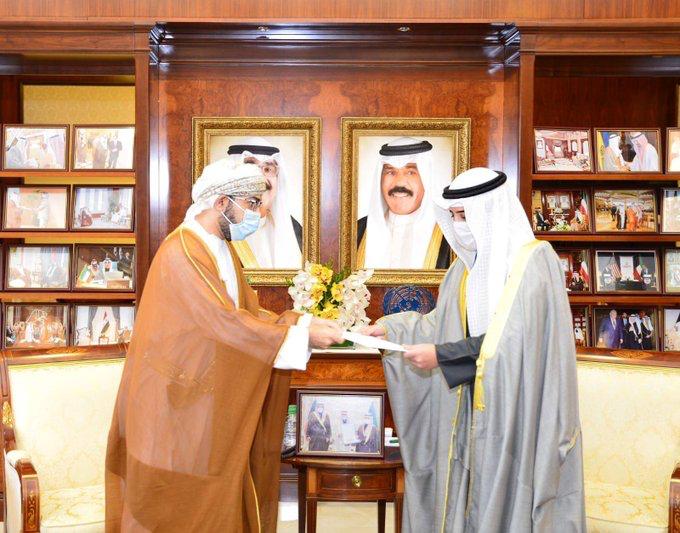 جلالة السلطان يبعث برسالة خطية إلى  أمير الكويت