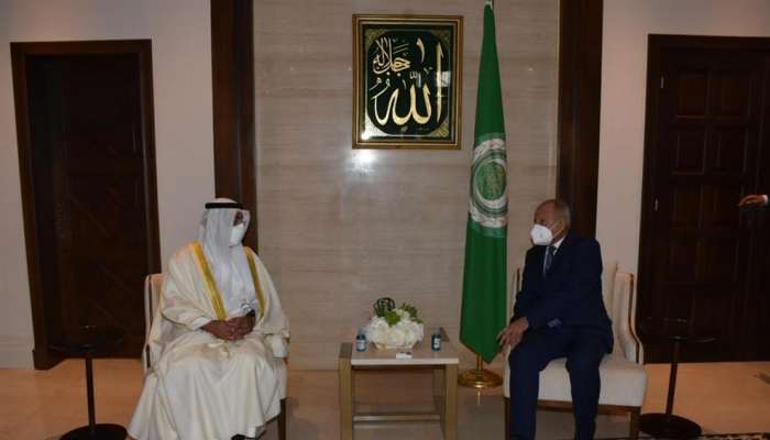 أبو الغيط يستقبل الأمين العام لمجلس التعاون الخليجي