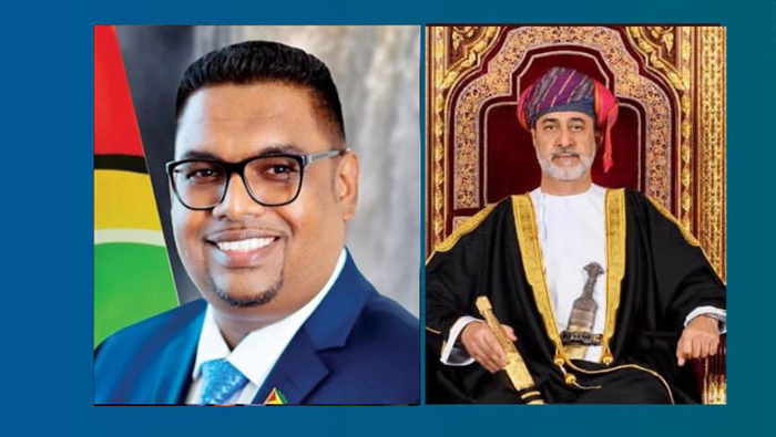 His Majesty sends cable of greetings to President of Guyana