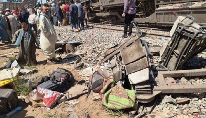 مصر.. مصرع 32 شخص  وإصابة 66 آخرين في حادث قطاري سوهاج