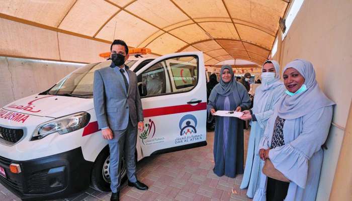 Dar Al Atta’a donates ambulance to Ihsan Charity Association