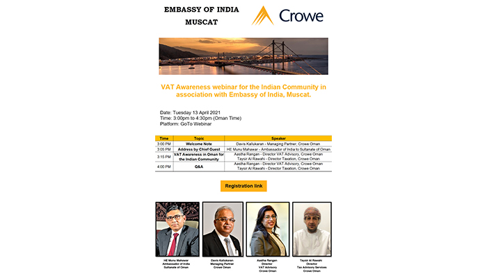 Embassy of India to host VAT webinar for benefit of Indian community