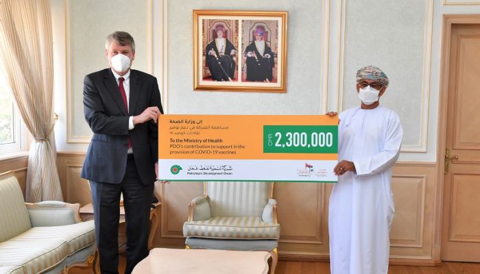 تنمية نفط عمان تقدم 2.3 مليون لدعم توفير لقاحات كورونا