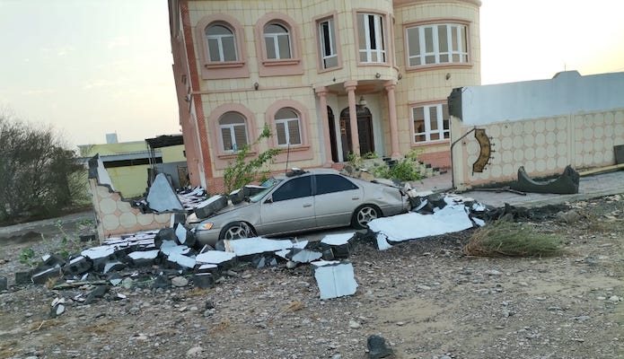 Around 200 families affected by thunderstorms in Oman