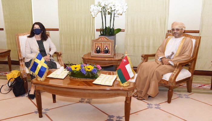 Oman’s Foreign Minister meets with Swedish counterpart