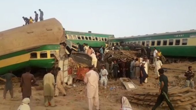 36 killed, several injured as passenger trains collide in Pakistan's Sindh