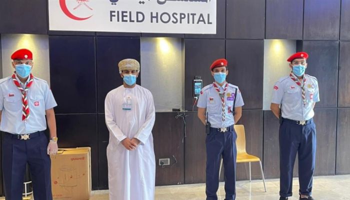مديرية الكشافة والمرشدات تشارك في عمليات تنظيم المرضى بالمستشفى الميداني