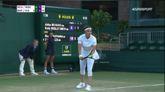 Wimbledon: Sania Mirza, Rohan Bopanna cruise into 3rd round of mixed doubles