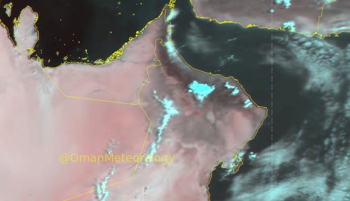 Cloudy skies and chances of rainfall predicted in Oman