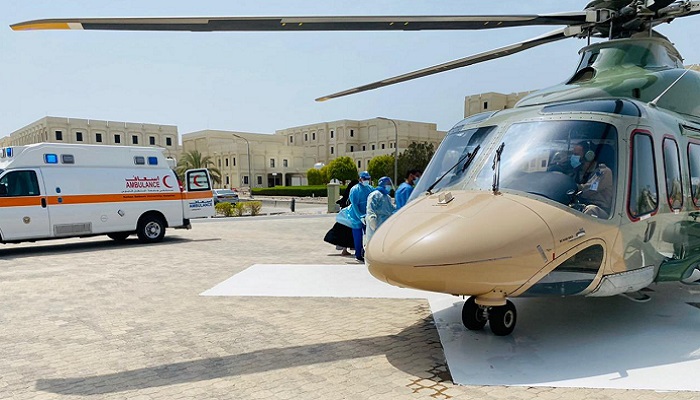 Woman airlifted to hospital in Oman