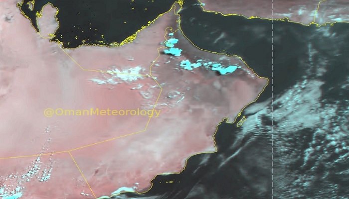 Thunderstorms in parts of Oman