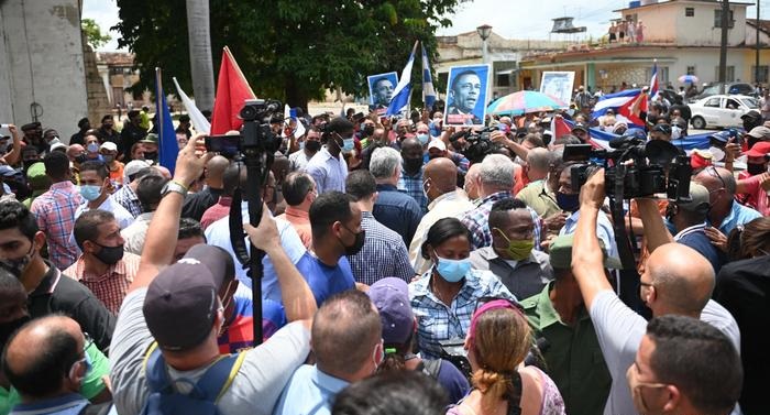 Thousands turn out to anti-government protests in Cuba