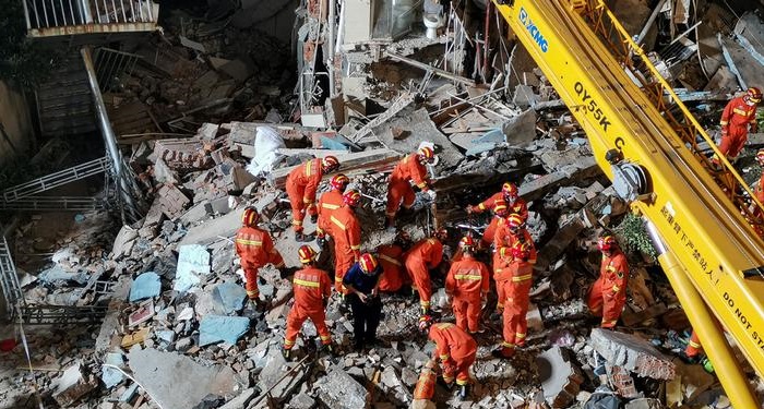 Hotel collapse leaves several people dead in China