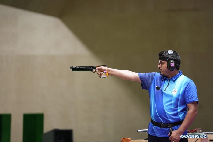 Iranian marksman Javad Foroughi wins Olympic gold in men's 10m air pistol
