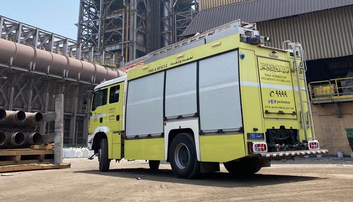 Fire at a company in Sohar Port extinguished
