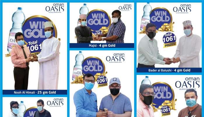 Oman Oasis 'Win Gold' offer reveals winners of second draw; brings joy to more winners