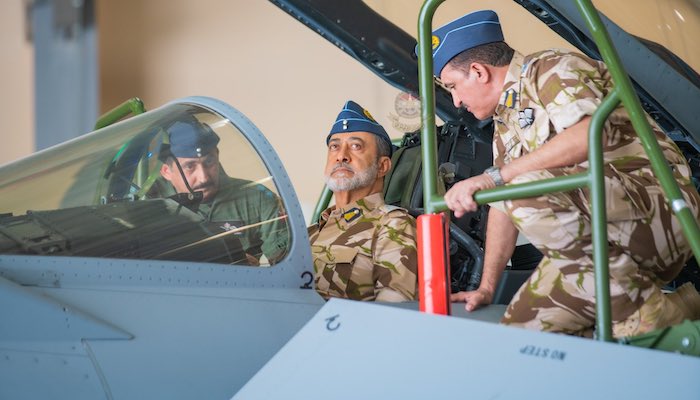 HM the Sultan visits air base