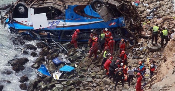 29 killed in  Peru bus crash