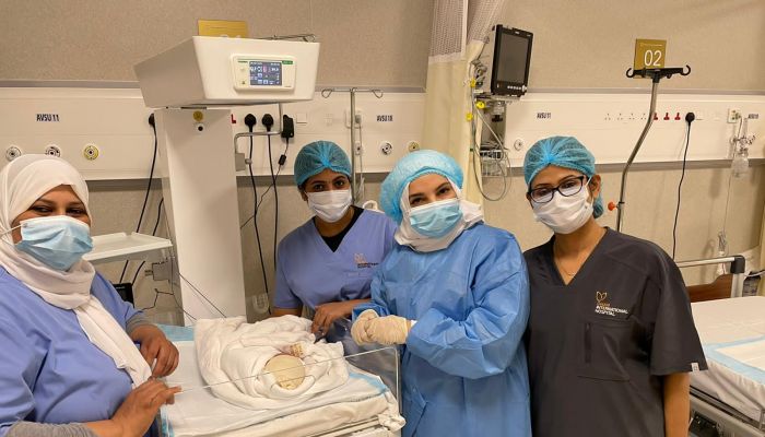 كيميا رفيع .. أول مولودة في مستشفى عمان الدولي