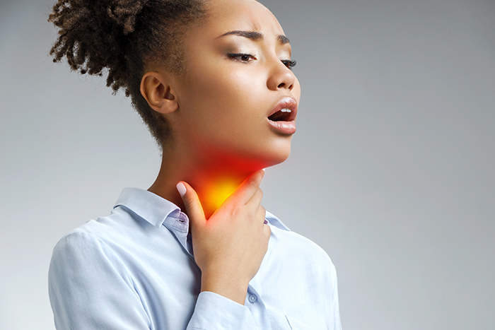 What causes chronic sore throat?