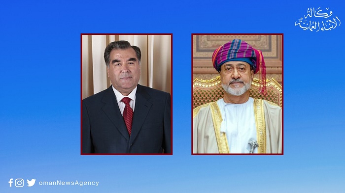 His Majesty the Sultan greets President of Tajikistan