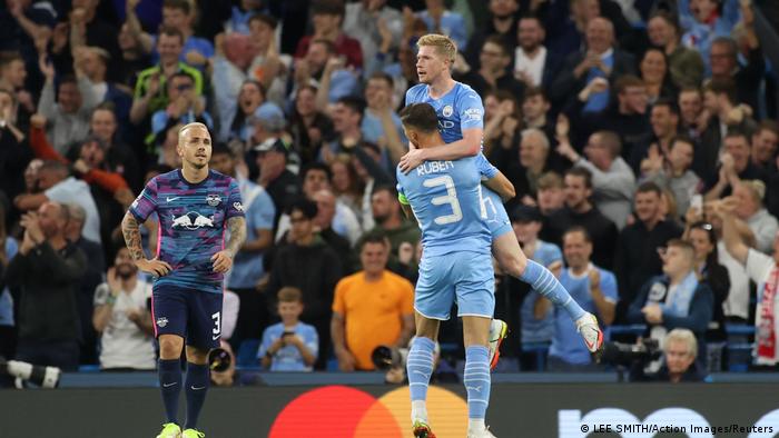 Champions League: Manchester City hit RB Leipzig for six