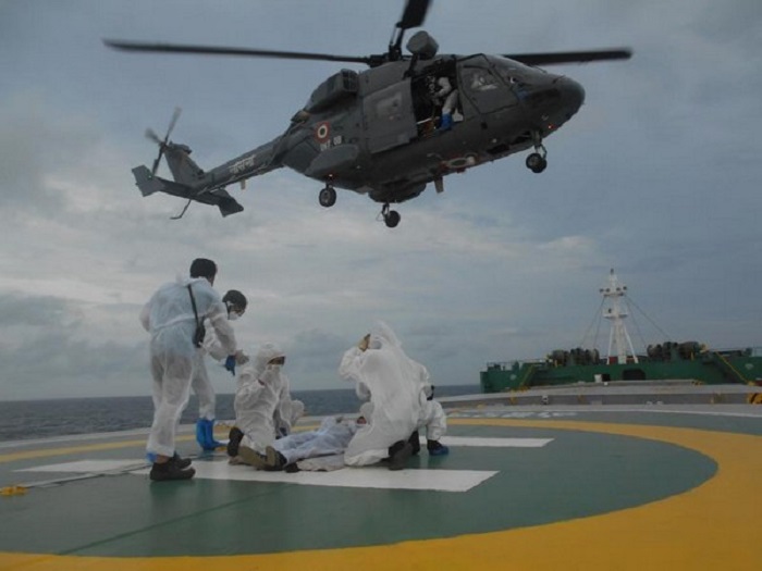 Suspected COVID-19 positive Filipino crew evacuated from high seas