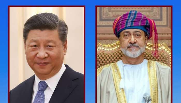 His Majesty the Sultan greets President of China