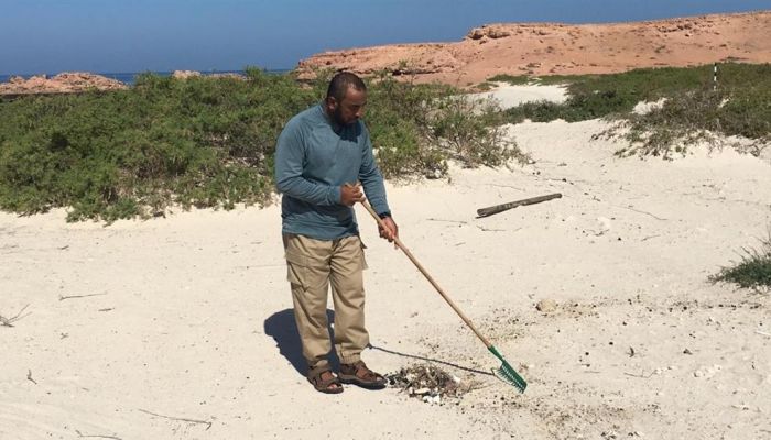 حملة تنظيف لإزالة مخلفات شاهين من جزر الديمانيات