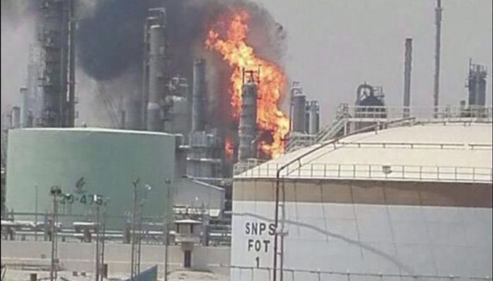 حريق في وحدة إزالة الكبريت بمصفاة الأحمدي بالكويت