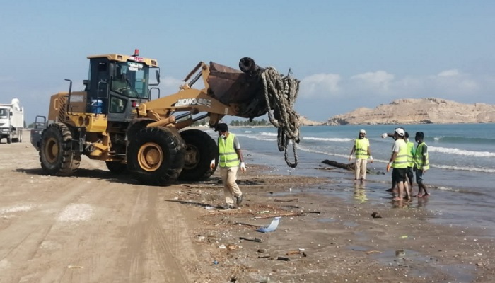 Cyclone Shaheen: EA continues to clean affected beaches