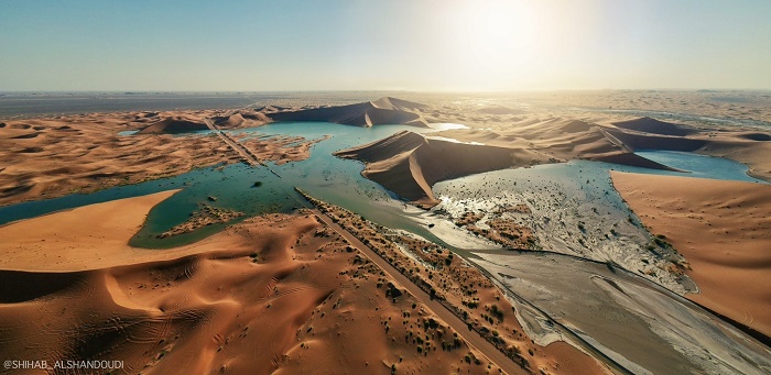 Safa lake in Oman full to the brim, thanks to cyclone Shaheen