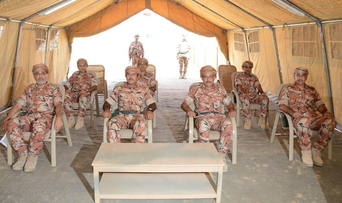 Royal Army of Oman Commander visits joint military exercise site