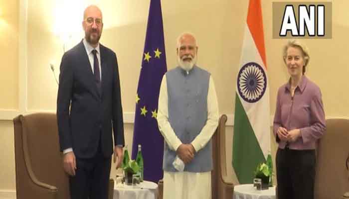 Indian PM Modi holds joint meeting with top EU leaders in Rome ahead of G20 Summit