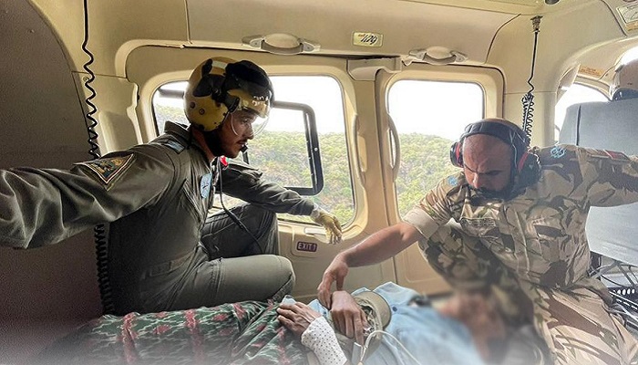 Royal Air Force carries out medical evacuation