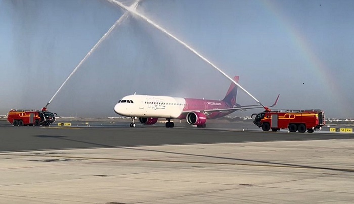 First Wizz Air Abu Dhabi flight lands in Muscat