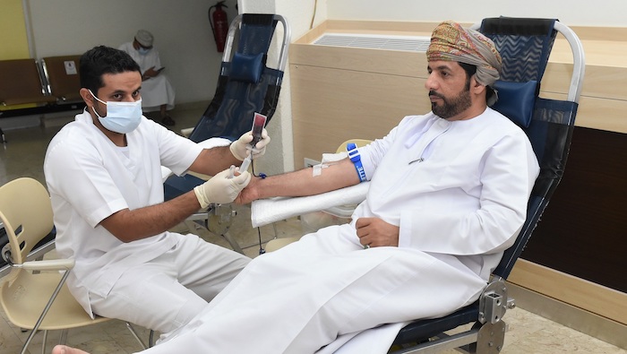 Blood donation camp held at Oman’s Ministry of Health