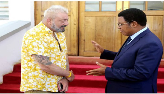 Sanjay Dutt meets Prime Minister of Tanzania Kassim Majaliwa