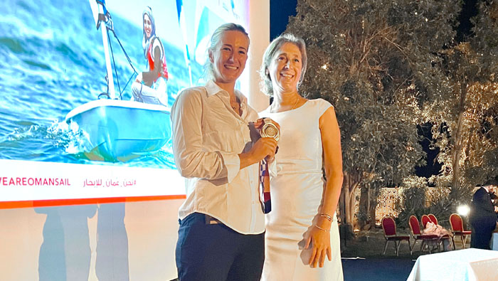 Ras Al Hamra Boat Club hosts Italian Olympic gold medallist Caterina Banti