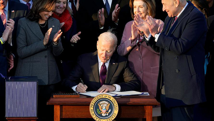 Joe Biden signs $1 trillion infrastructure bill into law