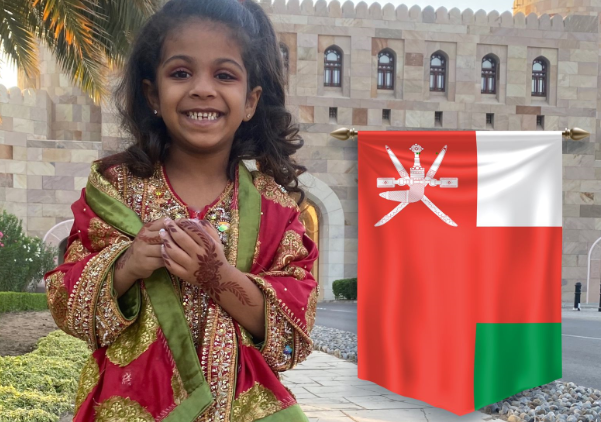 Children in Oman decked up to celebrate 51st National Day